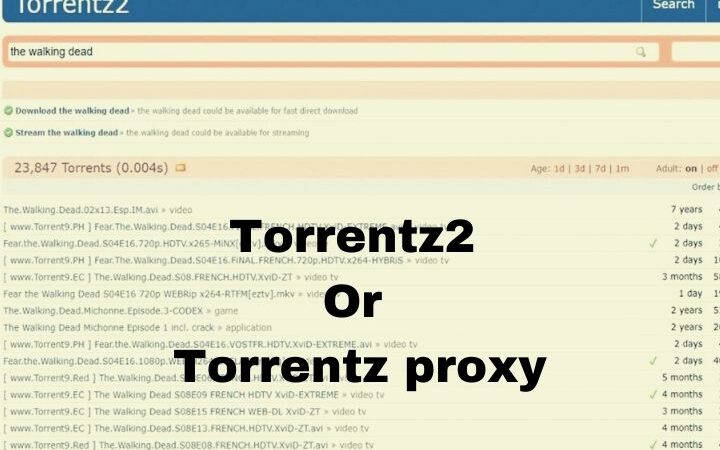 Torrentz2 – The Best Proxy Website For Downloading Free Content 