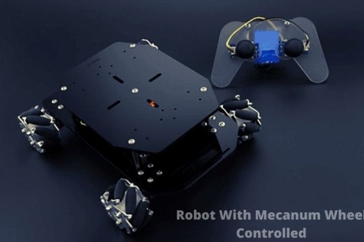 Robot With Mecanum Wheel Controlled
